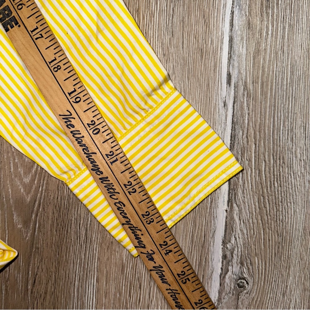 J Crew Women’s 4 Classic Fit Crisp Poplin Shirtdress Yellow Stripe Preppy Boho - Picture 8 of 12